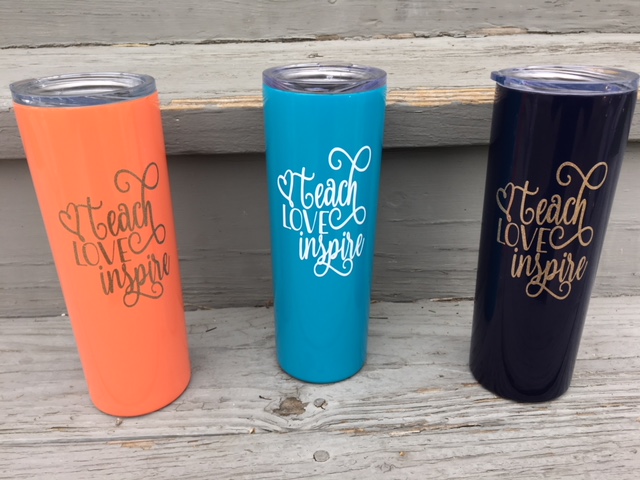 Custom Straight Skinny Slurp Tumbler w/Straw – LeanneMarieCreations